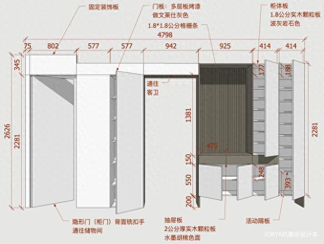 4处柜门变房门，把家装成“密室”，这才是隐形门的正确做法