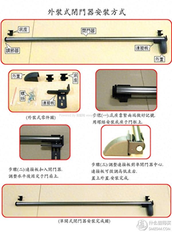 实用新玩意，半自动（手动）平移门外装气动闭门器