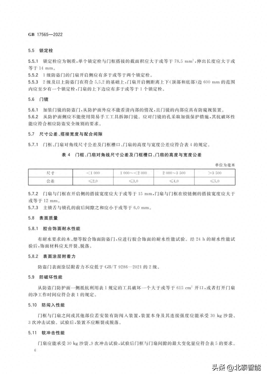 收藏！GB17565《防盗安全门通用技术条件》2022版新标准全文