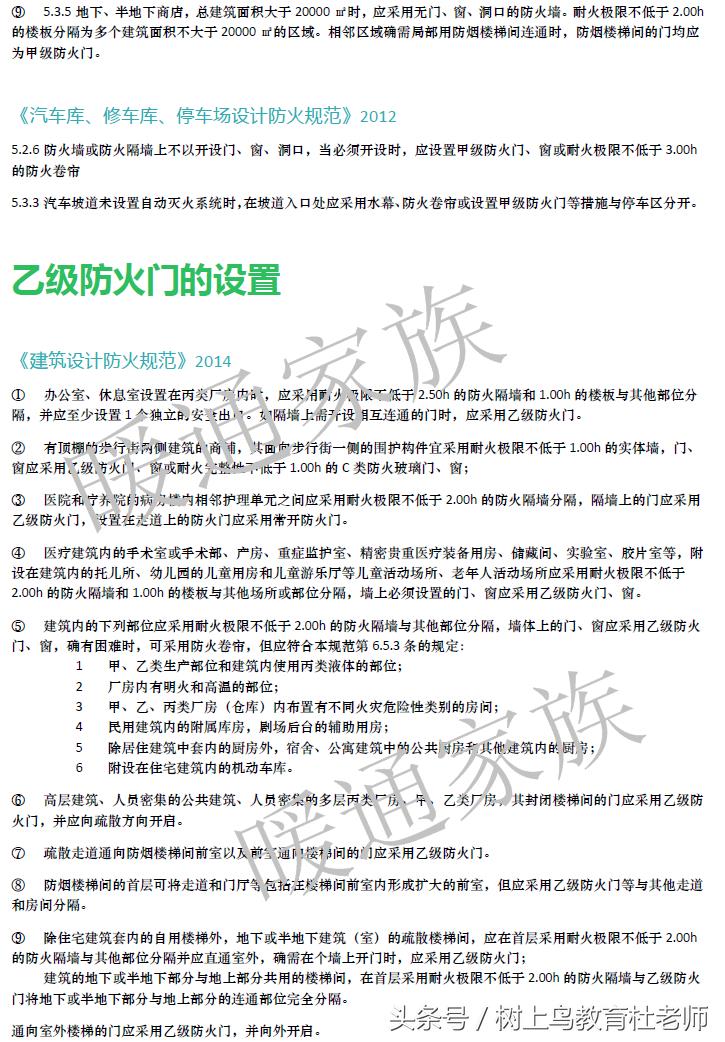 民用建筑设计中防火门的设置要求