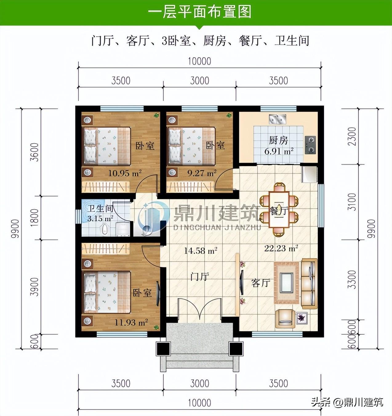 6套自建房别墅，每套都基于农村习俗而建，实用又耐看，布局舒适