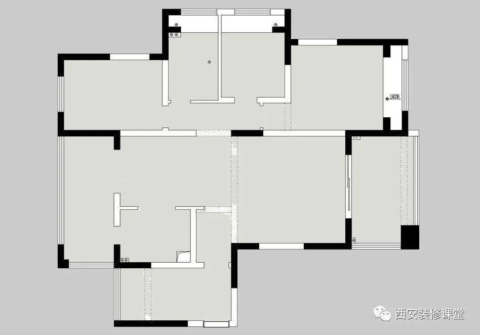 140m²三室两阳台，开放布局，空间明亮清新