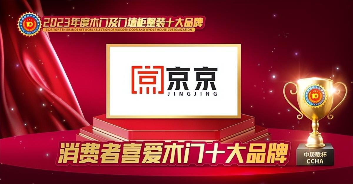 京京木门荣获2023年度中居联杯·消费者喜爱木门十大品牌荣誉