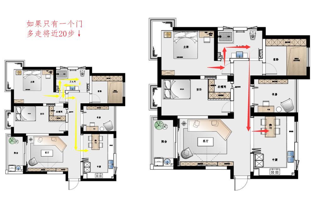 谁家1个卫生间装2个门？老公偏要这样做，入住后才知多有远见