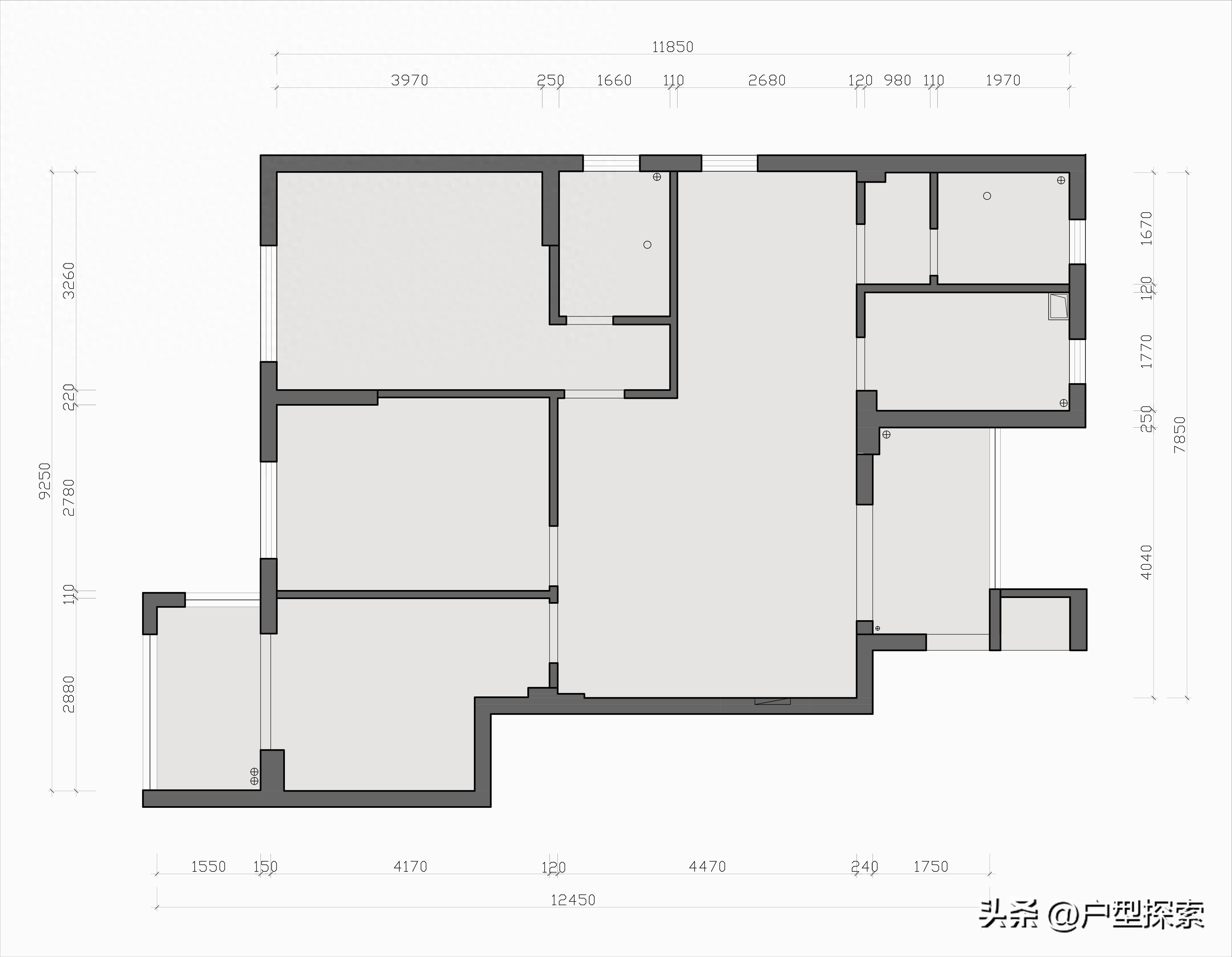 客厅全是门的三房如何逆袭雅致暖居