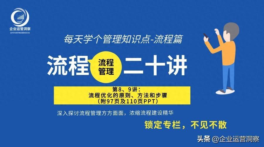 流程优化的原则、方法和步骤（附97页及110页PPT）