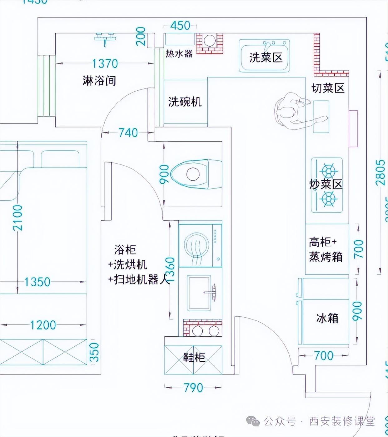 廚房陽臺有衛生間窗戶，這房咋裝？