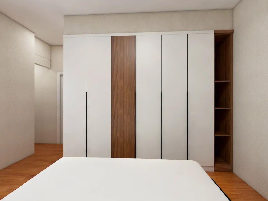 How to choose a wardrobe door? Flat door or carved door? The tablet is minimalist and elegant, with elegant and high-end carvings.