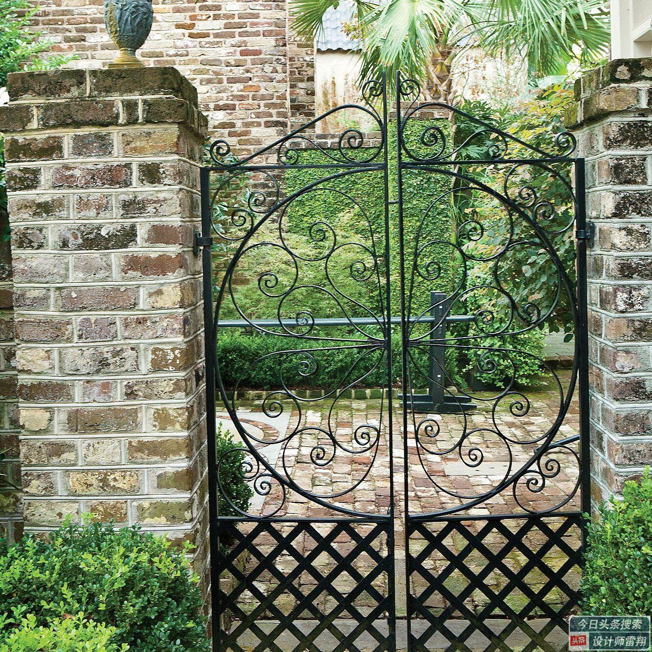 135 creative courtyard gates to share, say goodbye to the sameness and make your yard unique