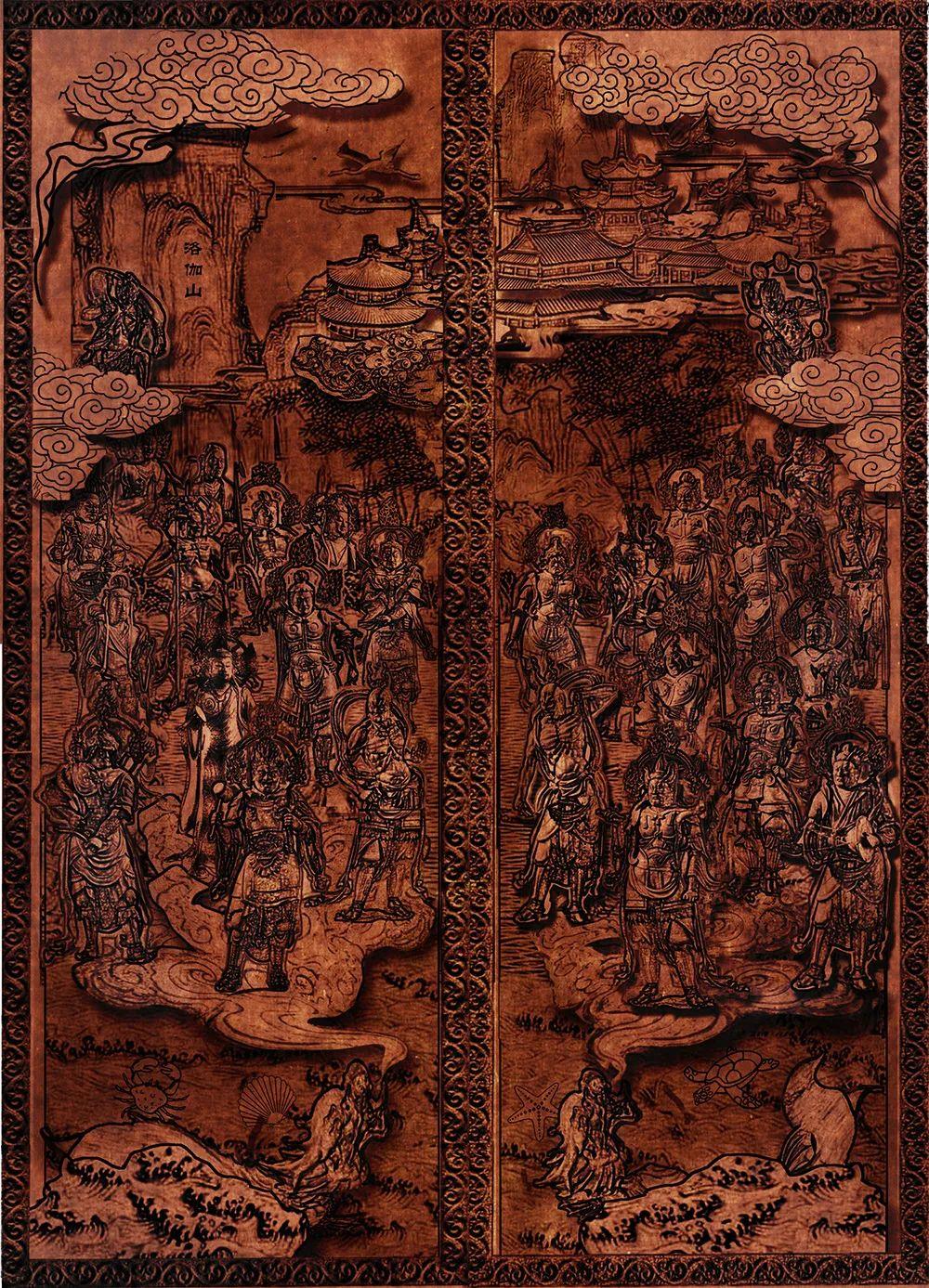 The birth of a bronze door handed down from ancient times