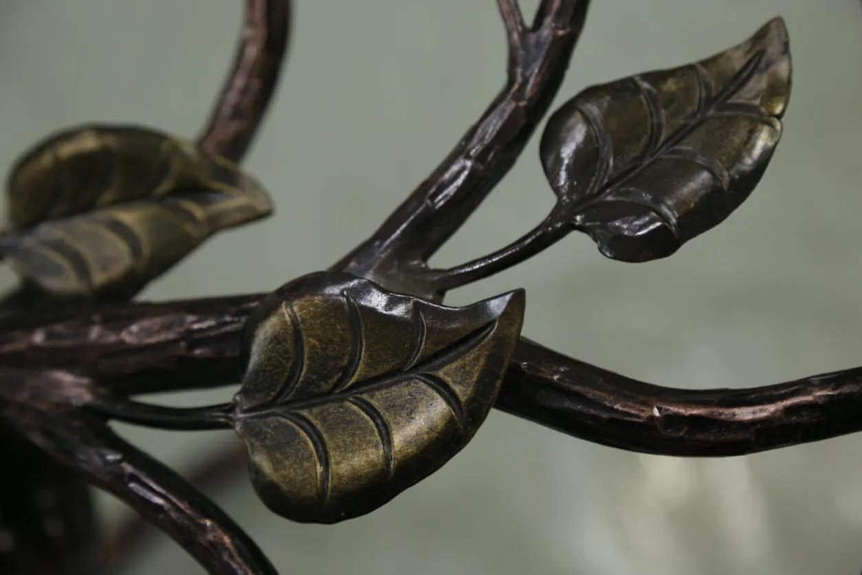 Simple style wrought iron gate