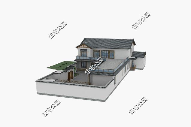 When building a house in a rural area, it is better to have a yard. You can park your car, grow vegetables, and raise chickens. Sharing a 20×41 meter courtyard