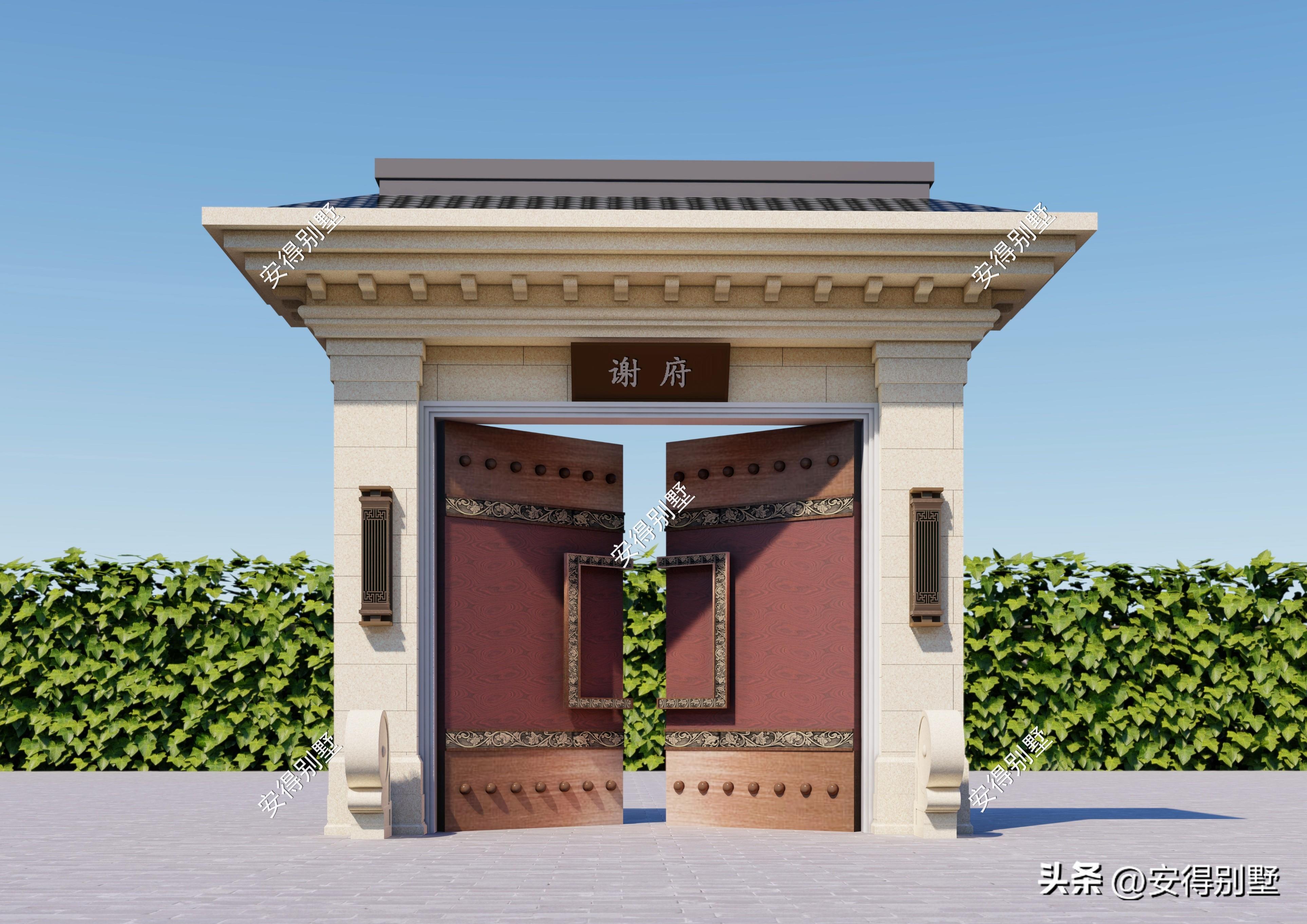 6 rural gate style design drawings, all high-end and elegant