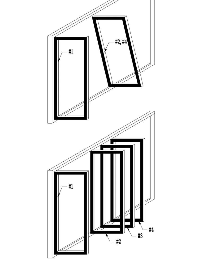 What is a folding door?