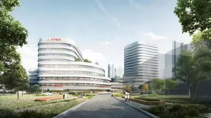 The new outpatient and emergency building of Guanghua Hospital is capped!