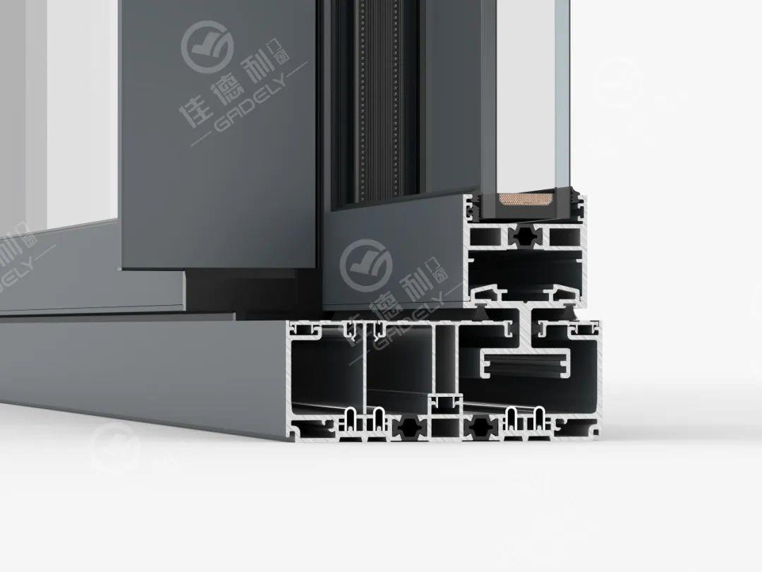 Jiadeli ES138PD panoramic floating sliding door, linear track, high-density hook, subverts perception
