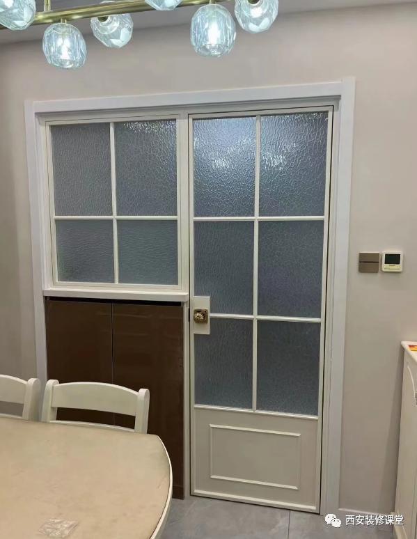 Bathroom door and window to meet lighting and space value
