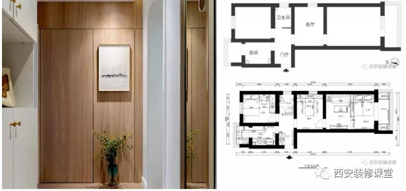 How to reduce the embarrassment of facing the bathroom when entering the house?