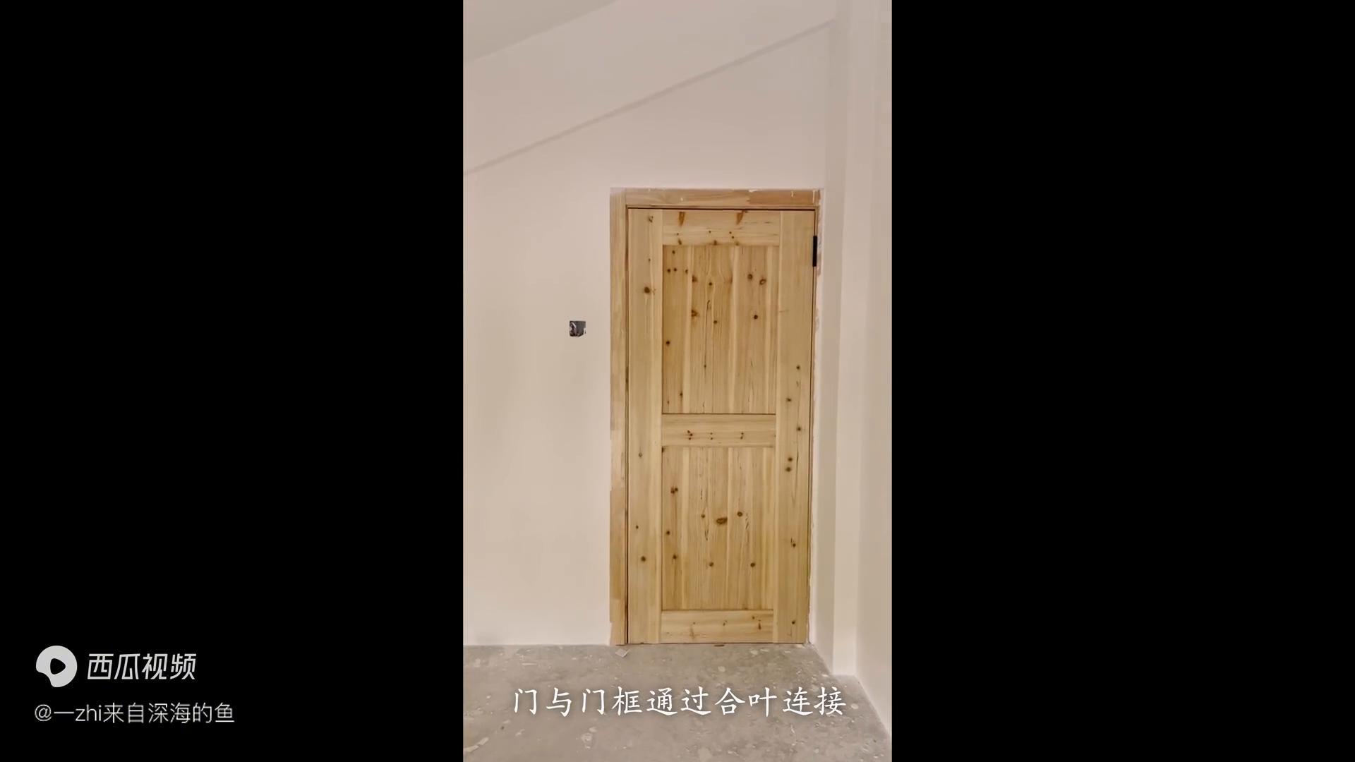 Homemade solid wood door tutorial with details