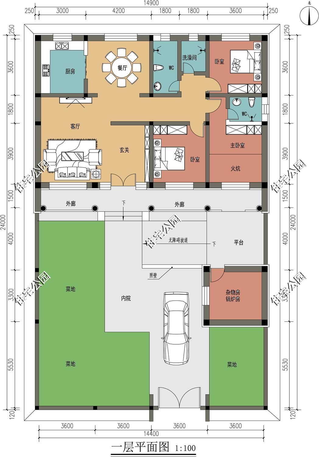 10 sets of one-story villa drawings, the best choice for retirement homes, there is always one suitable for you