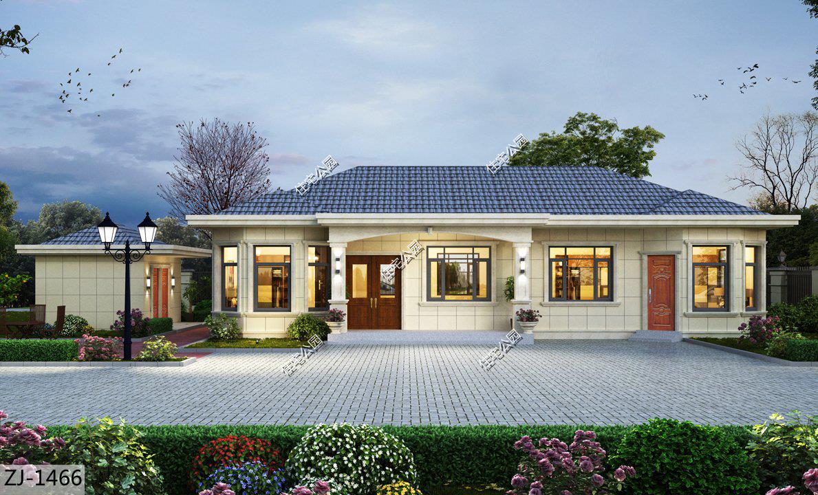 10 sets of one-story villa drawings, the best choice for retirement homes, there is always one suitable for you