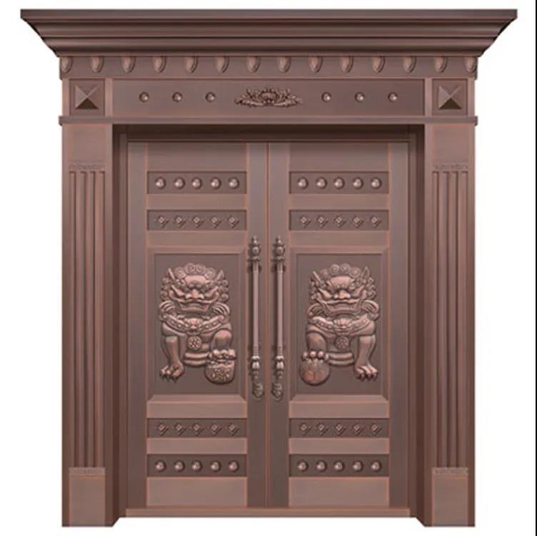 Bright color, noble and elegant_Stainless steel copper-plated door