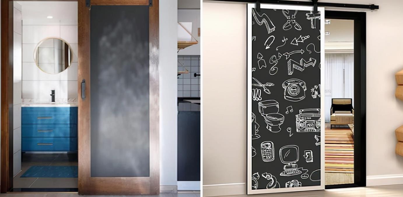 Choose sliding doors or folding doors? Try the new favorite decoration \"barn door\"