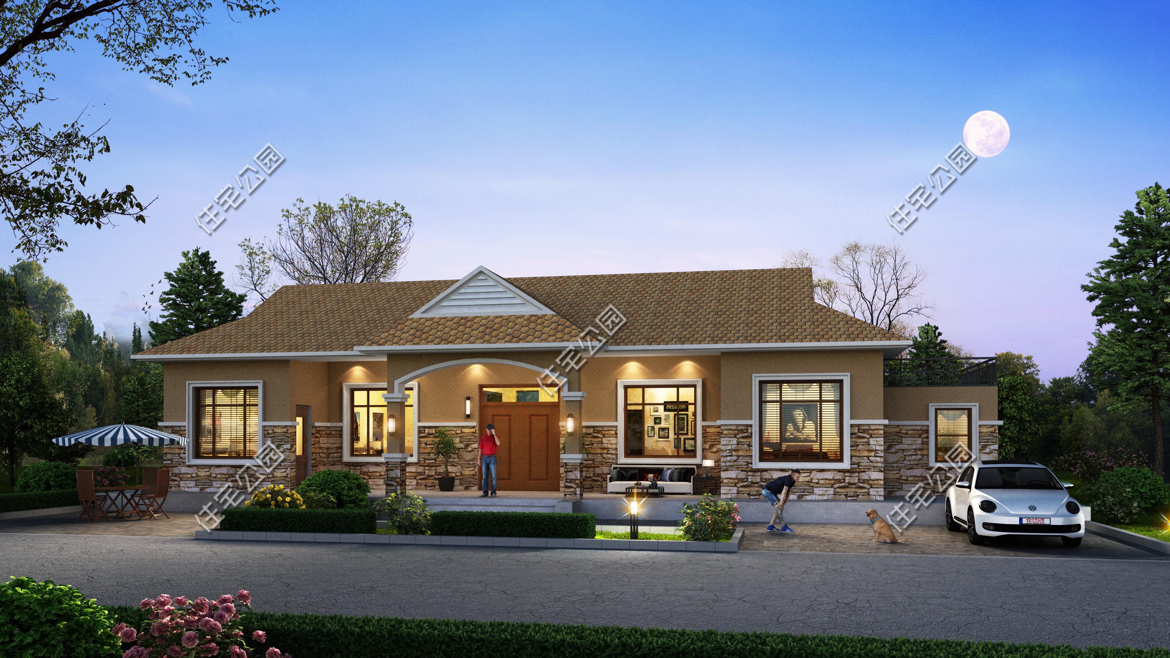 10 sets of one-story villa drawings, the best choice for retirement homes, there is always one suitable for you