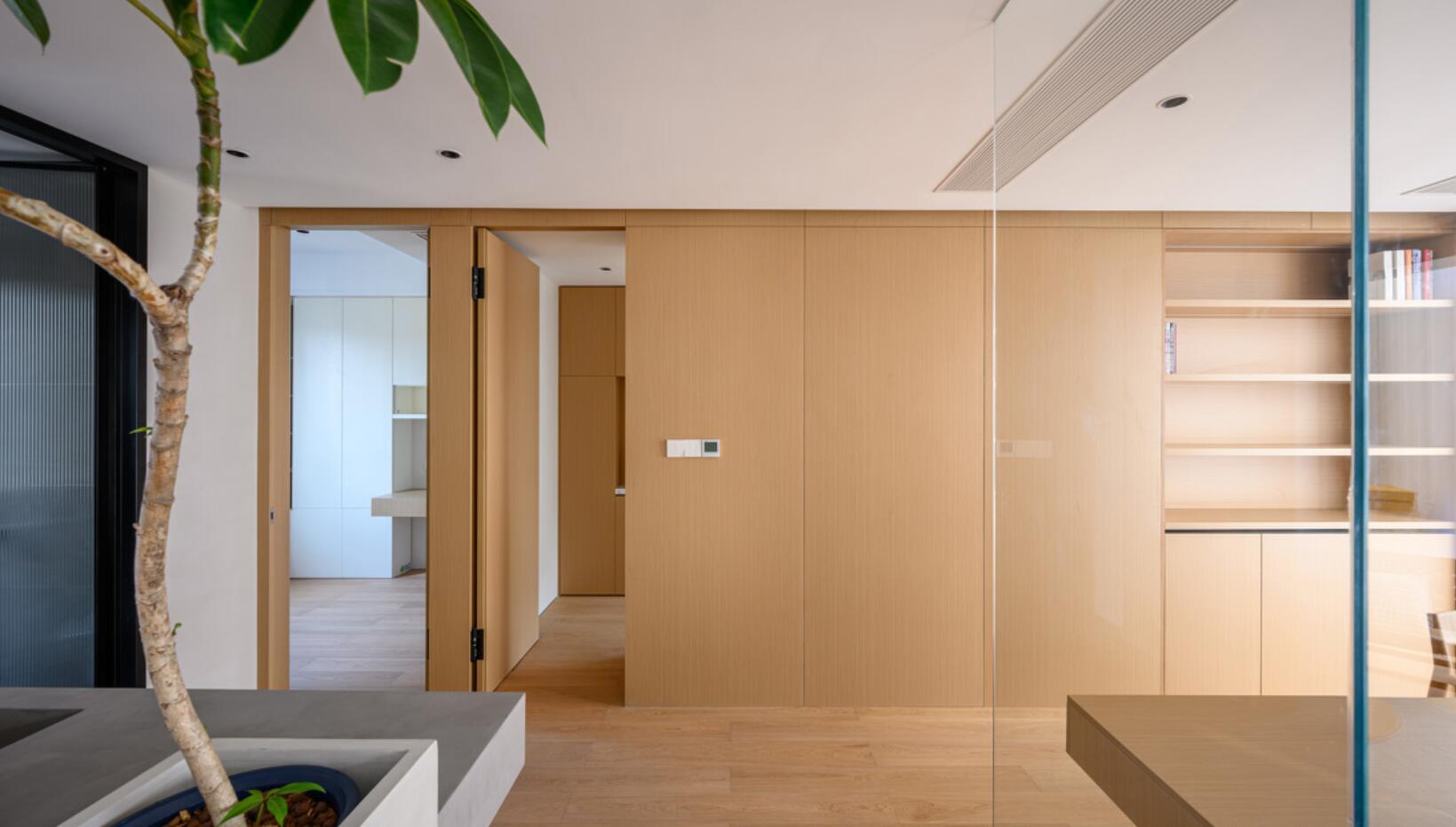 No wonder no door covers are needed in decoration nowadays! After seeing her 130㎡ home, I realized how refreshing it is