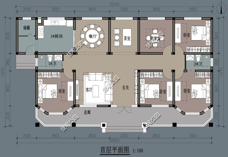 10 sets of one-story villa drawings, the best choice for retirement homes, there is always one suitable for you