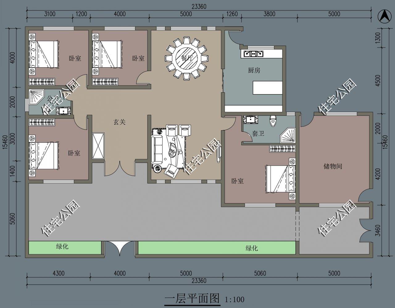 10 sets of one-story villa drawings, the best choice for retirement homes, there is always one suitable for you