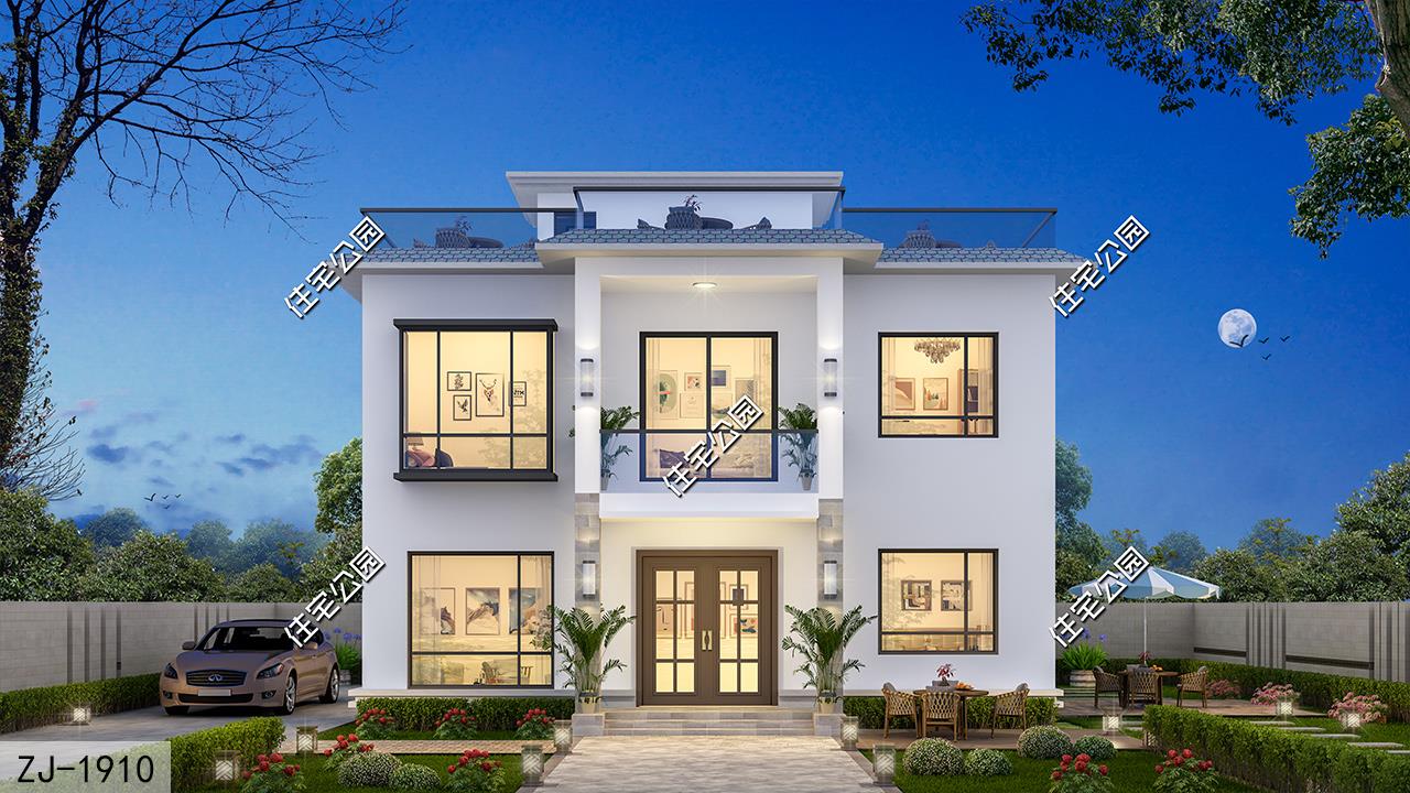 10 modern style villa drawings with a minimum cost of only 200,000 yuan. Which one do you think is more suitable for rural areas?