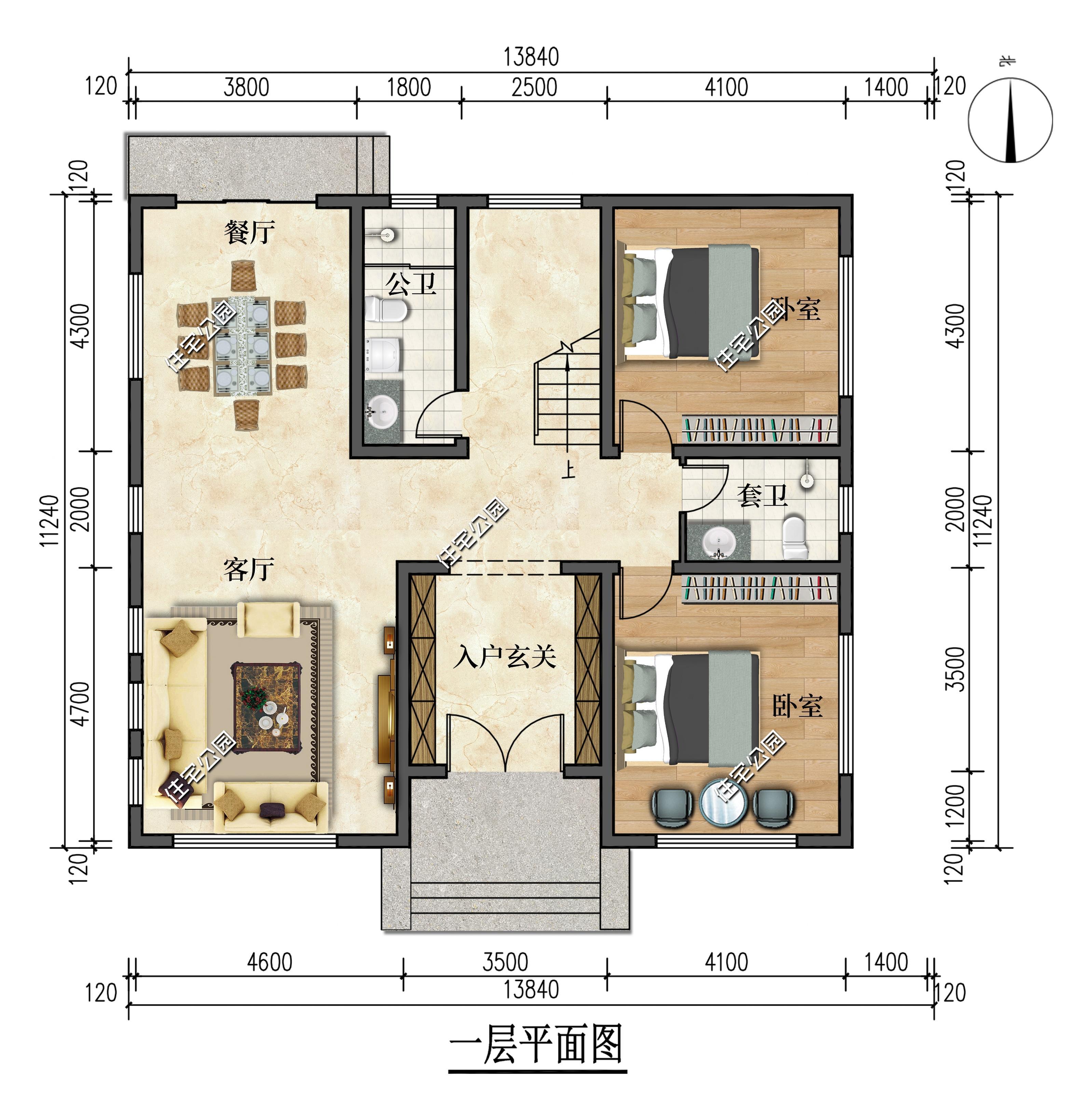 10 modern style villa drawings with a minimum cost of only 200,000 yuan. Which one do you think is more suitable for rural areas?