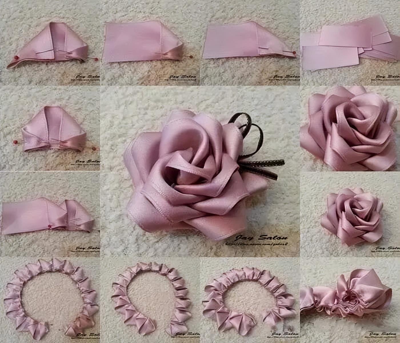 [Appreciation of Fabric Art] Use your little hands to make the plain curtains bloom with flowers. There is an illustrated tutorial on flowers at the back.