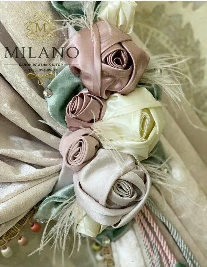 [Appreciation of Fabric Art] Use your little hands to make the plain curtains bloom with flowers. There is an illustrated tutorial on flowers at the back.