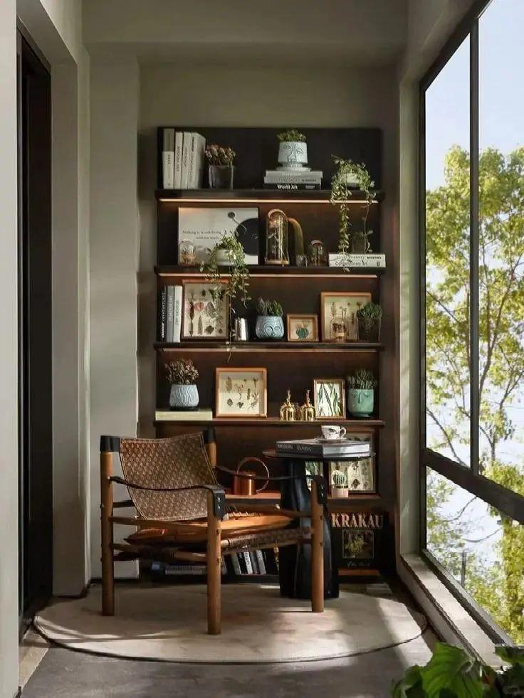 This balcony design and renovation is practical and beautiful
