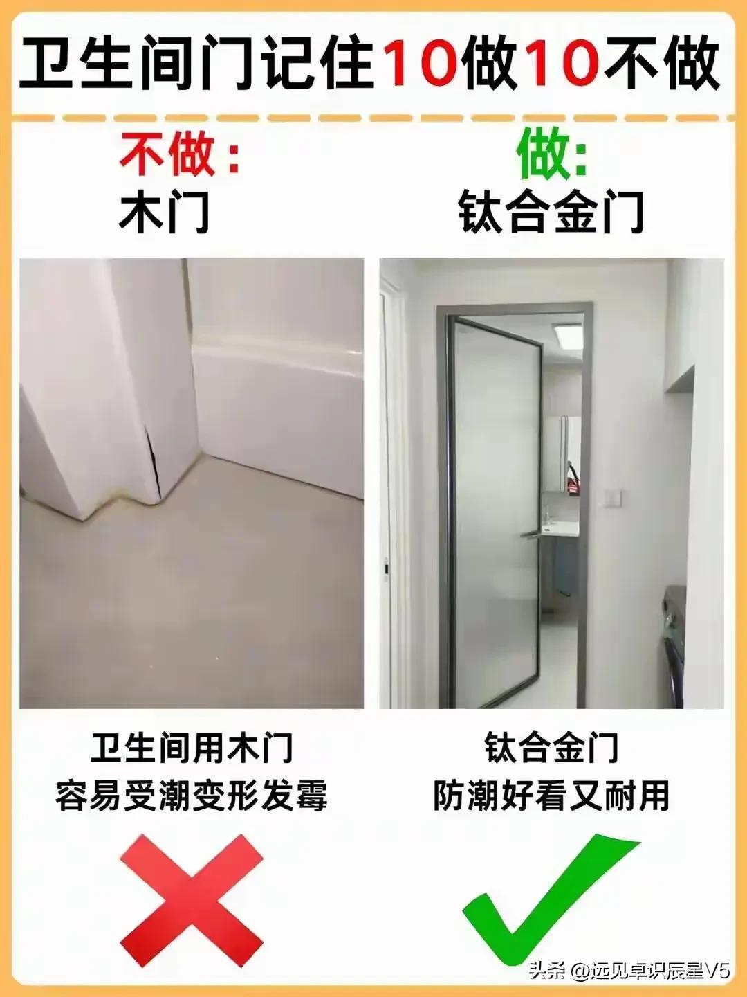 These ten ways to install bathroom doors, don’t install them wrongly