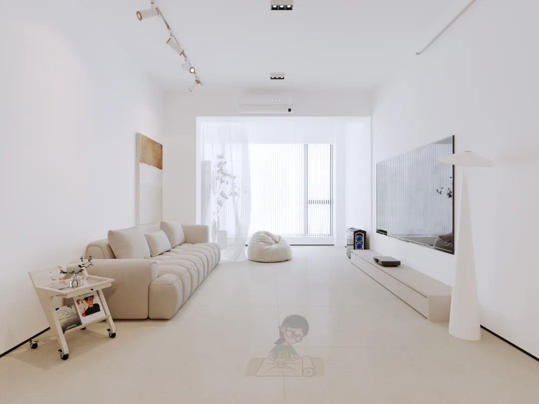 The decoration is mainly white, which looks quite high-end, but it is not suitable for long-term stays!