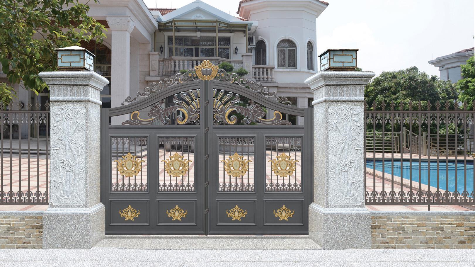 How much does an aluminum art door cost per square meter?