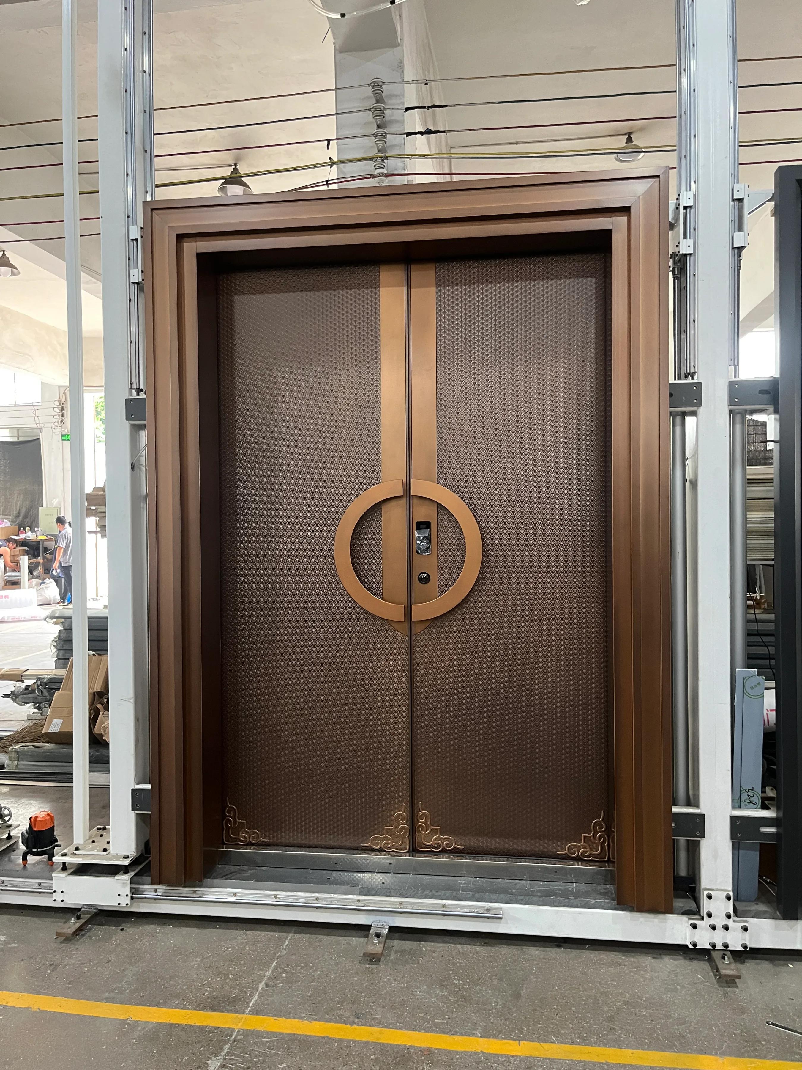 Should cast aluminum doors be installed on the doors of self-built villas?