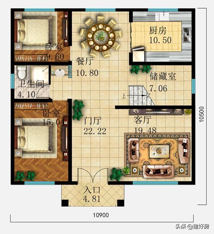 When Mr. Zhang built a house in rural Henan, he did not set the courtyard gate in the middle. Why did he do this?