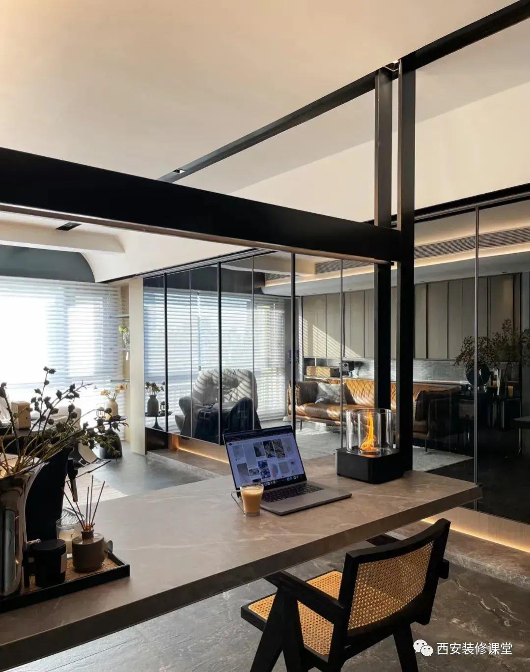 During decoration, where are mirror cabinet doors used?