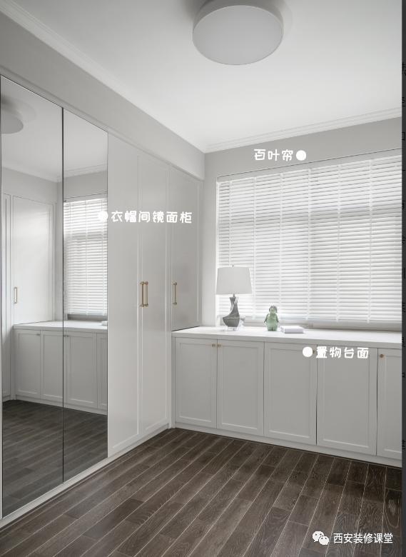 During decoration, where are mirror cabinet doors used?