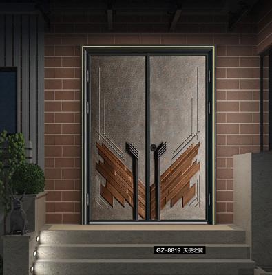 Do you know the material structure of the solid wood back panel villa entrance door?